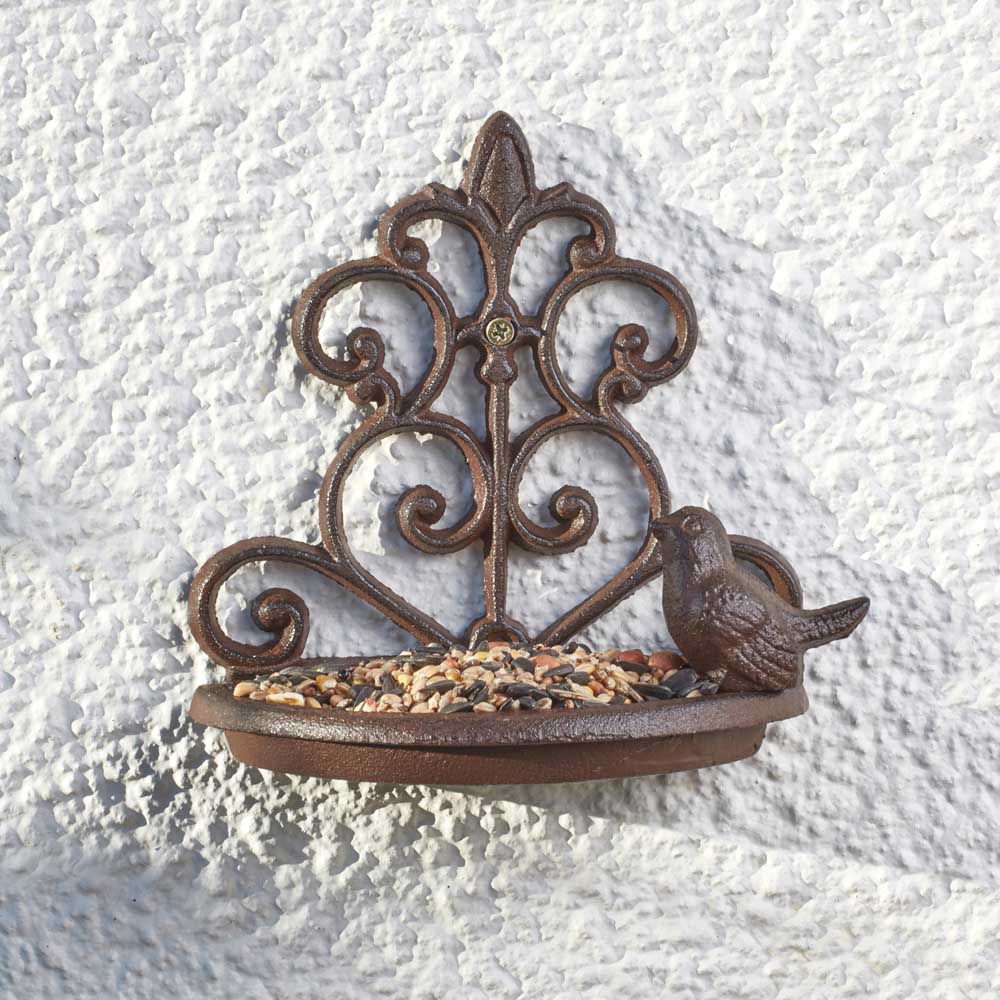 Nature?s Market Cast Iron Wall Mounted Bird Feeder